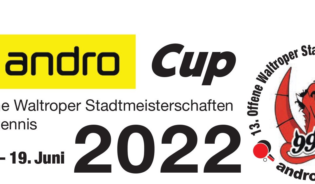 Tunierflyer macht Appetit auf die 13.Offenen Waltroper Stadtmeisterschaften – andro-Cup