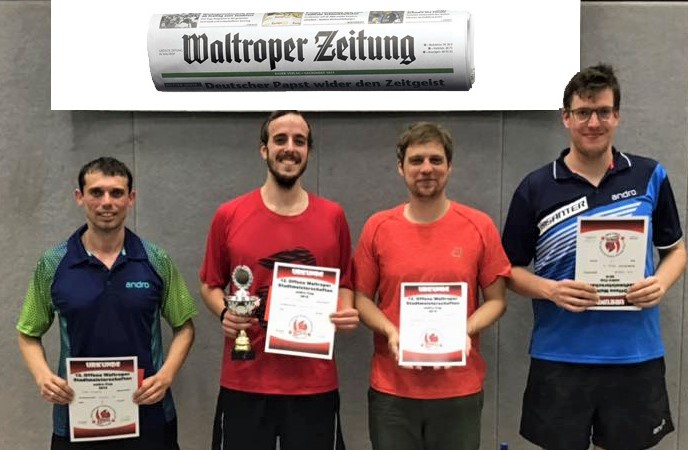 Vom 16. bis 19.Juni 2022: „Wir freuen uns auf die 13.Offenen Waltroper Stadtmeisterschaften – andro Cup!!“