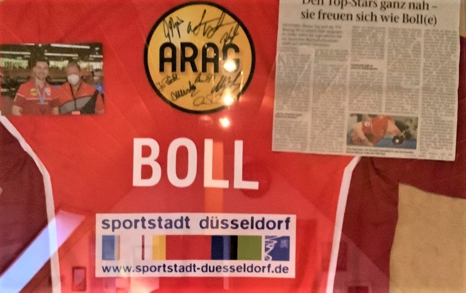 Versteigerung Trikot Timo Boll zugunsten Ukraine-Flüchtlingen